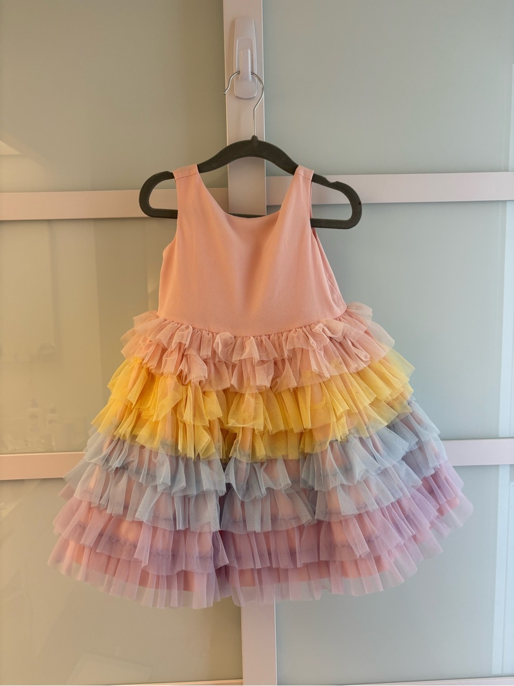 Janie and Jack Rainbow Tiered Tulle Dress - Special Occasion